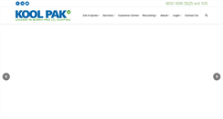 Desktop Screenshot of kool-pak.com